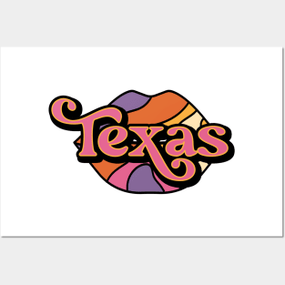 Texas Forever Retro Western Aesthetic Collage Posters and Art